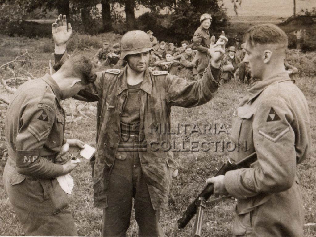 Photo originale combats Normandie WW2