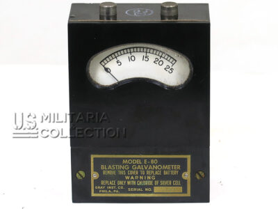 Blasting Galvanometer model E-80 Gray Instrument – US Army