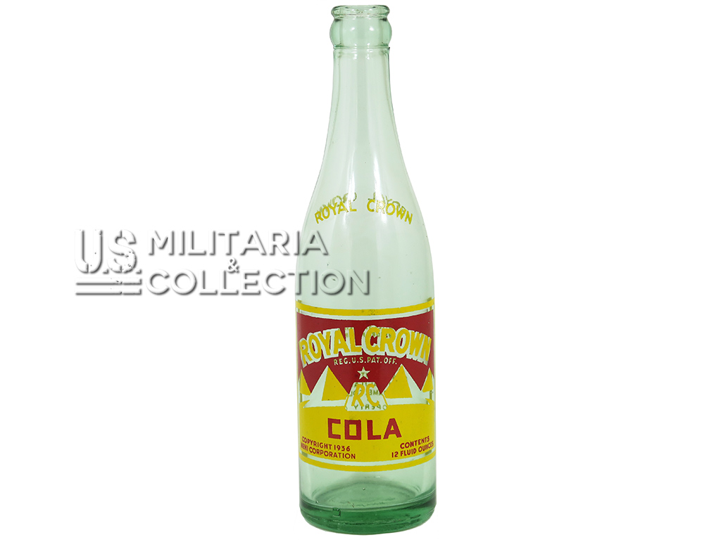 Bouteille Royal Crown Cola, copyright 1936