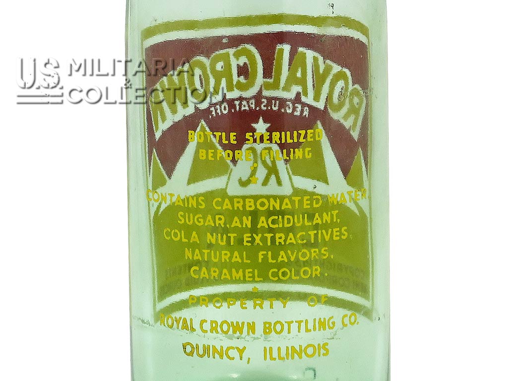 Bouteille de soda américaine identique WW2