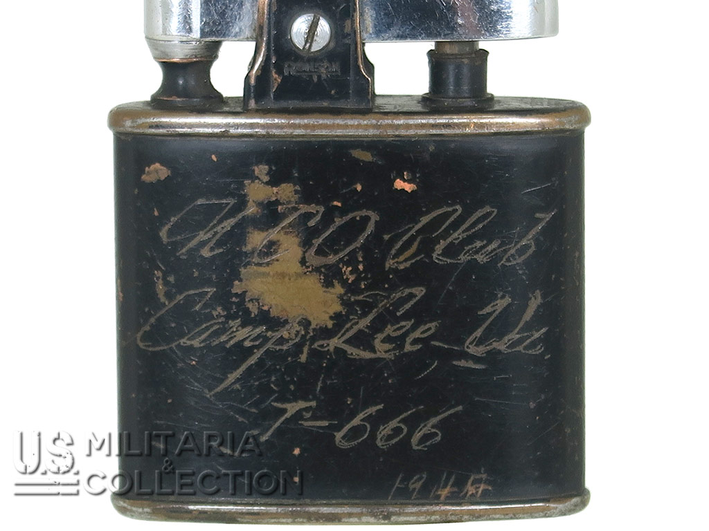 Gravure Camp Lee sur briquet Ronson