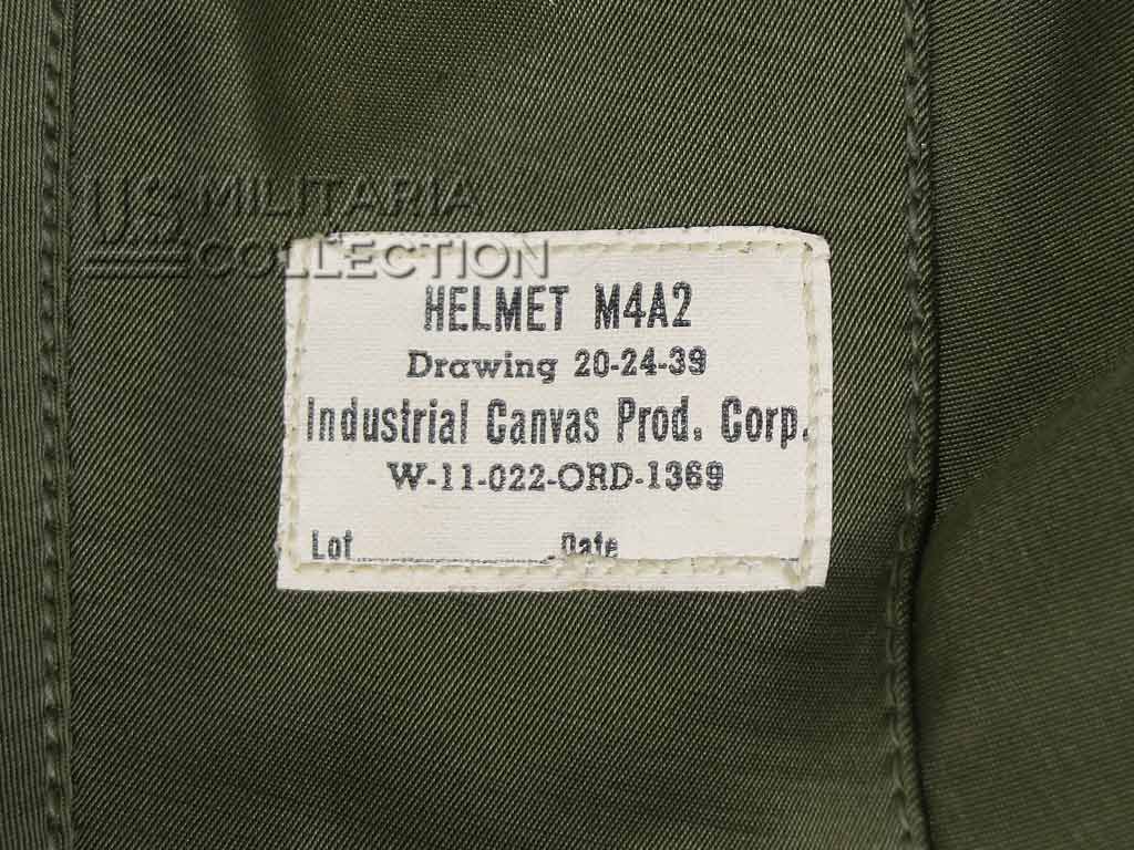 Étiquette Industrial Canvas du casque M4A2 US Army Air Forces