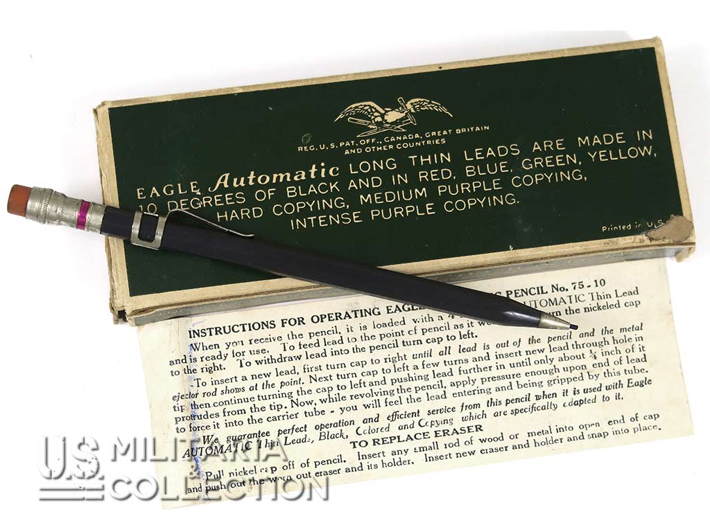 Boîte arrière du crayon US Army WW2
