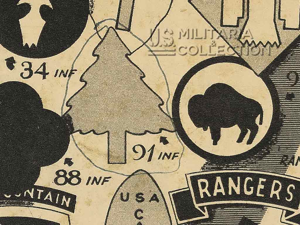 Insigne 91st Infantry Division livret Mission Accomplished