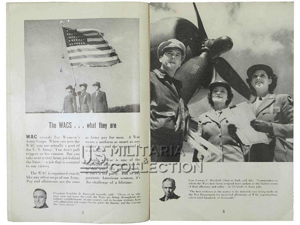 Livret WAC sur les femmes dans l’US Army