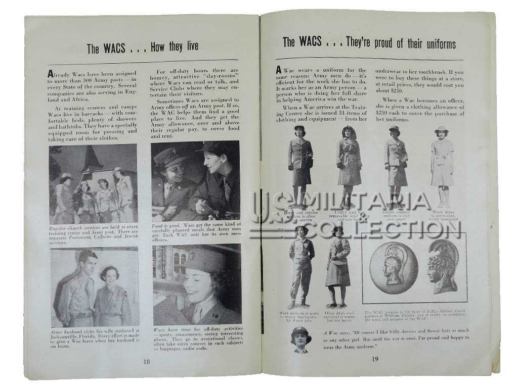 Brochure d’information Women’s Army Corps 1943