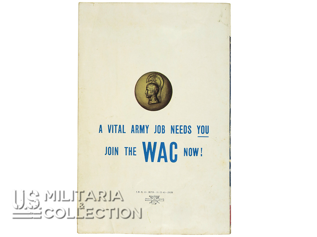 Dos de la brochure de recrutement WAC