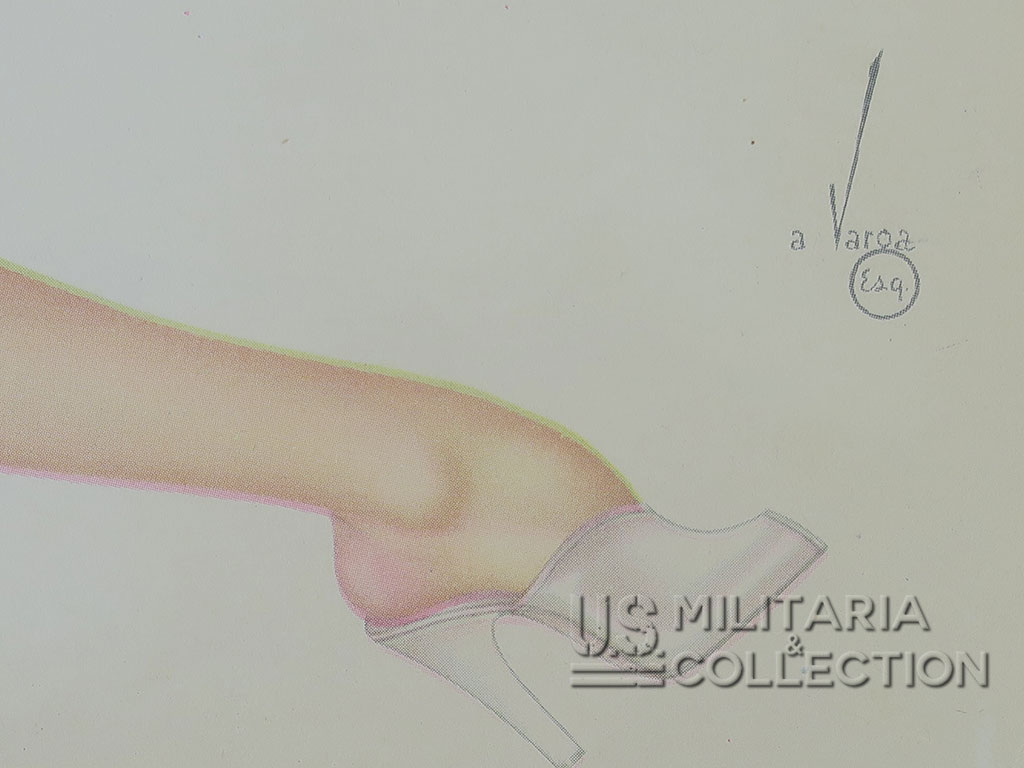 Signature Varga calendrier 1944