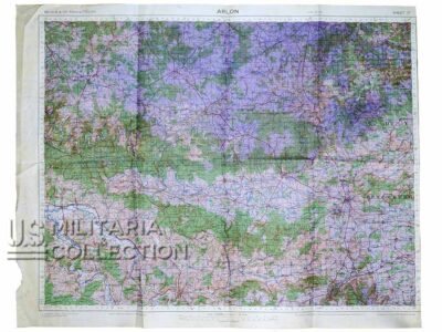 Carte alliée d’Arlon Seconde Guerre mondiale