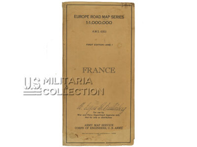 Carte routière US Army France 1944