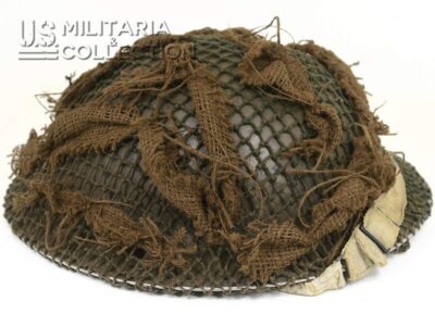 Casque canadien Mk II camouflé, vue de côté