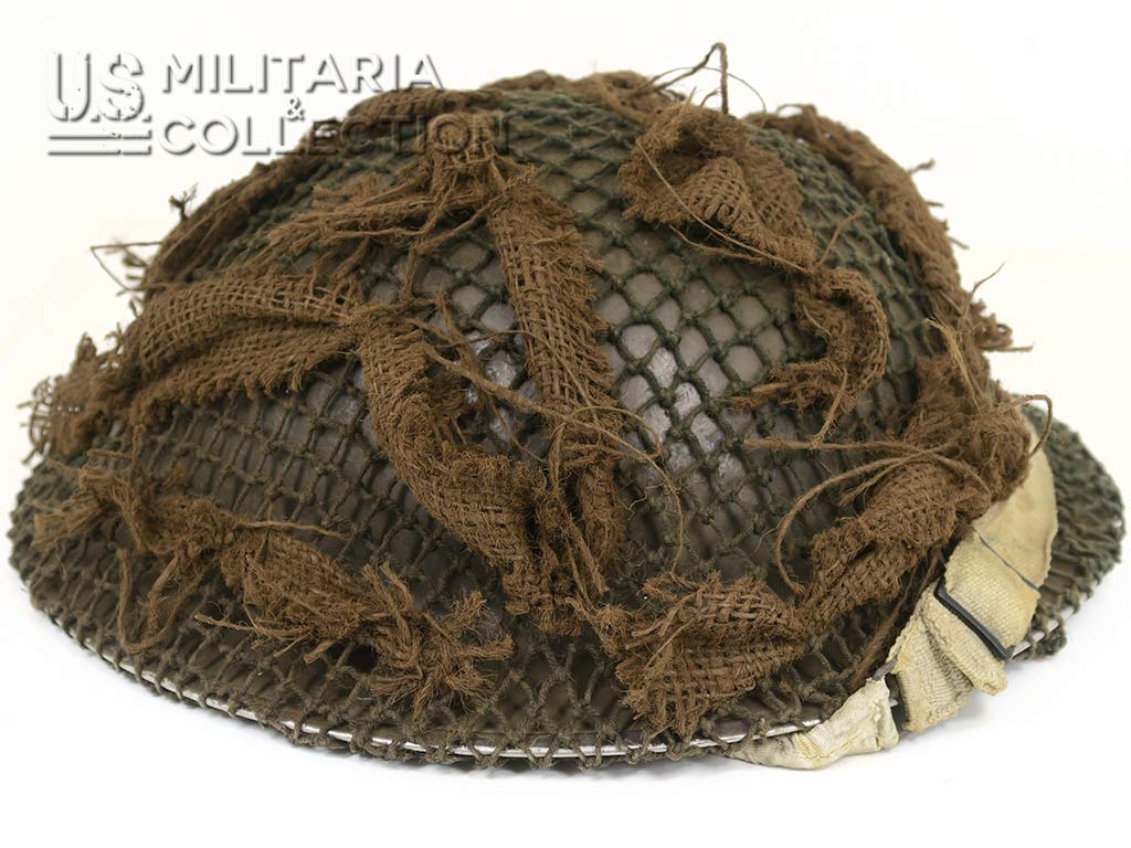 Casque canadien Mk II camouflé, vue de côté