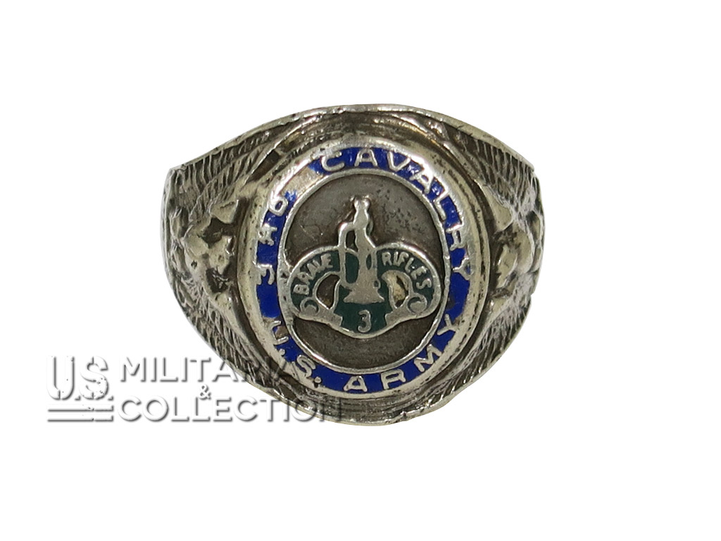 Chevalière 3rd Cavalry US Army WW2