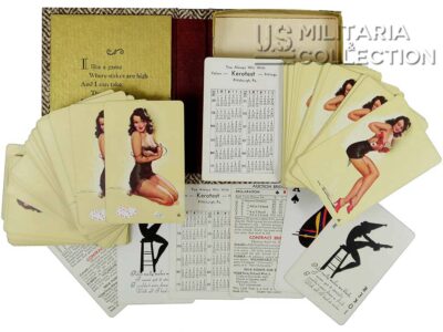 Jeux de cartes Pin-Up US WW2 complets