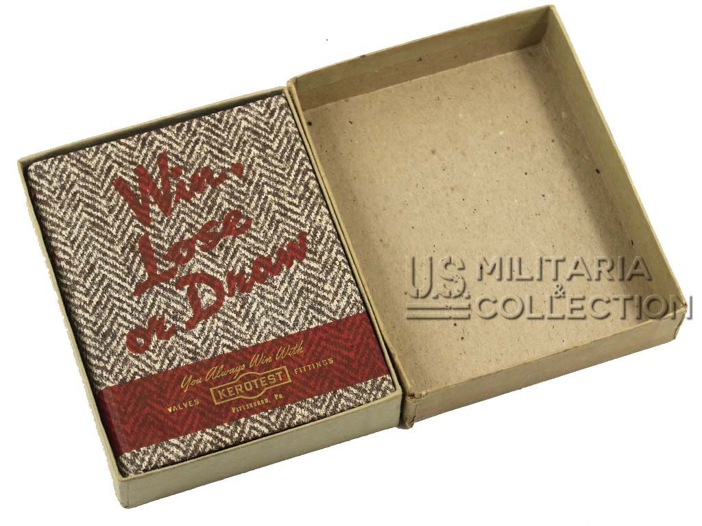 Emballage du jeu de cartes US WW2