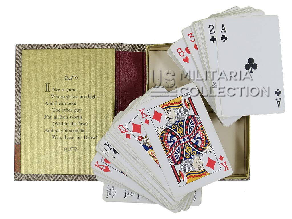 Jeu de cartes US WW2 dans son coffret