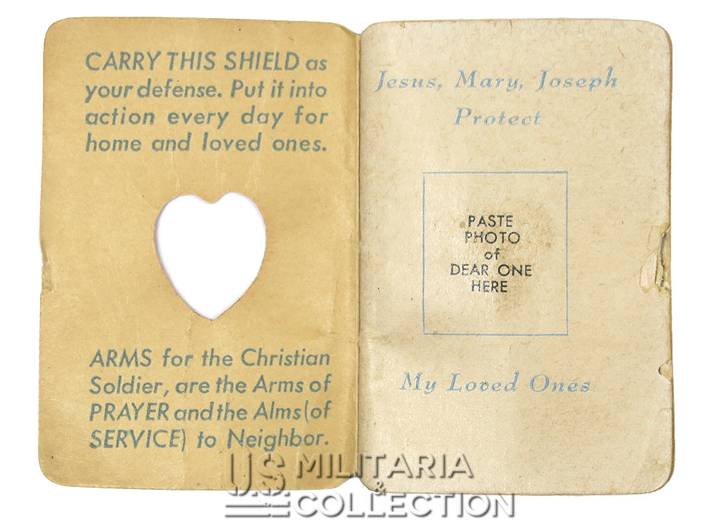Livret de prière catholique de soldat américain WW2