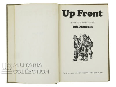 Livre humoristique US WW2 Up Front de Bill Mauldin
