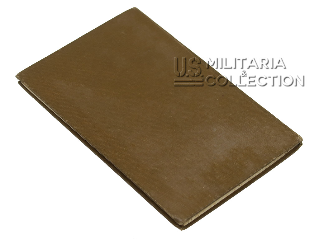 Dos du livre de prières militaire US WW2