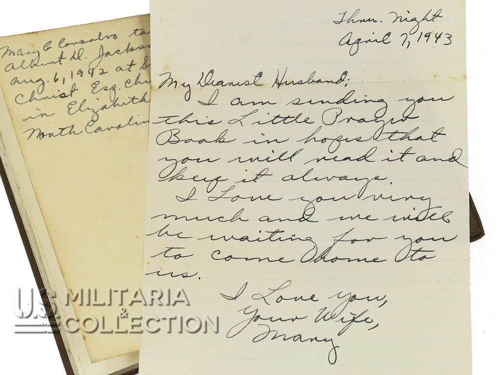 Lettre de Mary à Albert D. Jackson 1943
