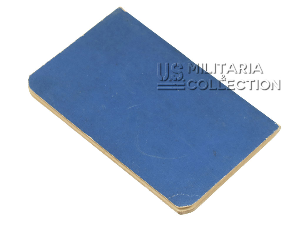 Livret religieux personnel du GI WW2