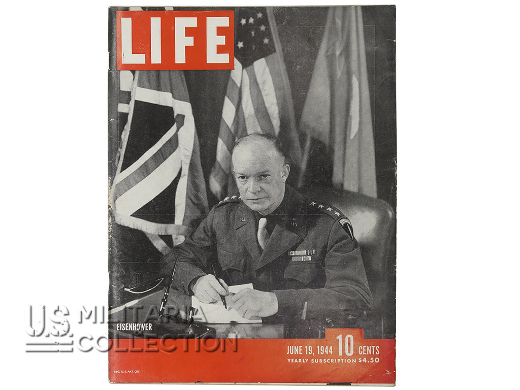 Couverture magazine LIFE Eisenhower, 19 juin 1944