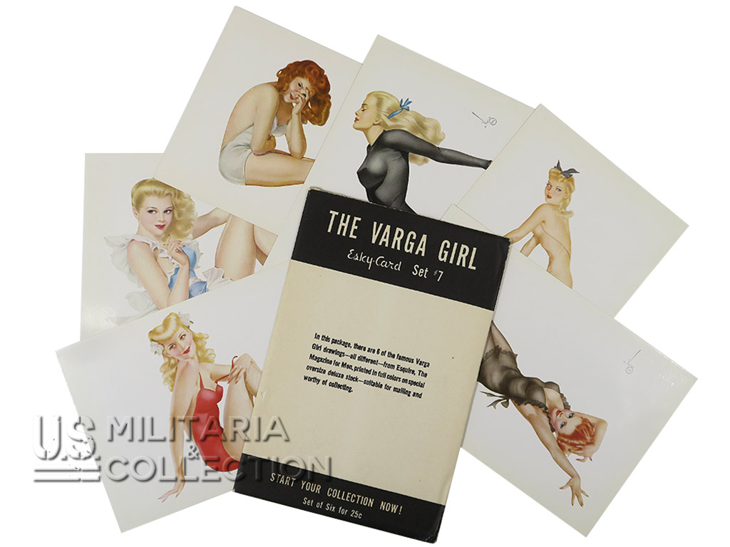 Cartes postales Pin-Up Alberto Vargas Esquire 1943