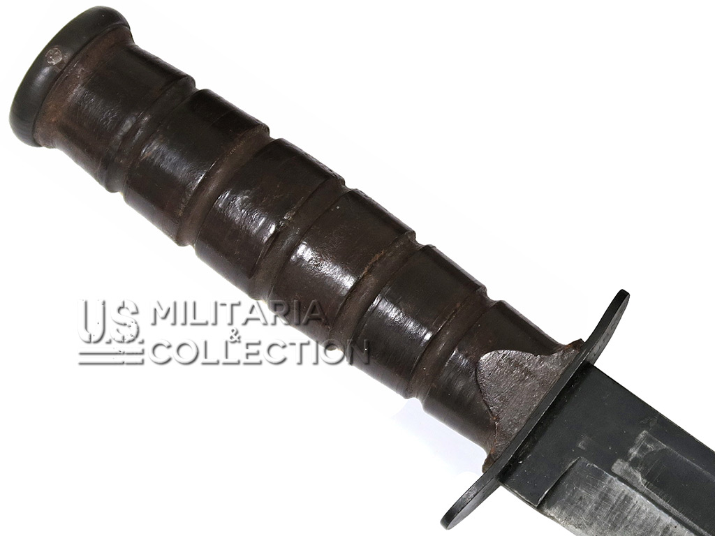 Poignée cuir couteau USMC WW2