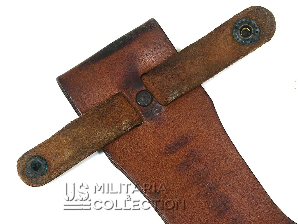 Attaches fourreau cuir USMC WW2