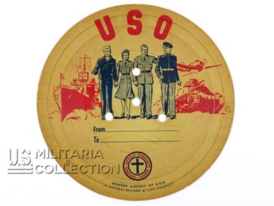 Disque USO Letter on a Record WW2