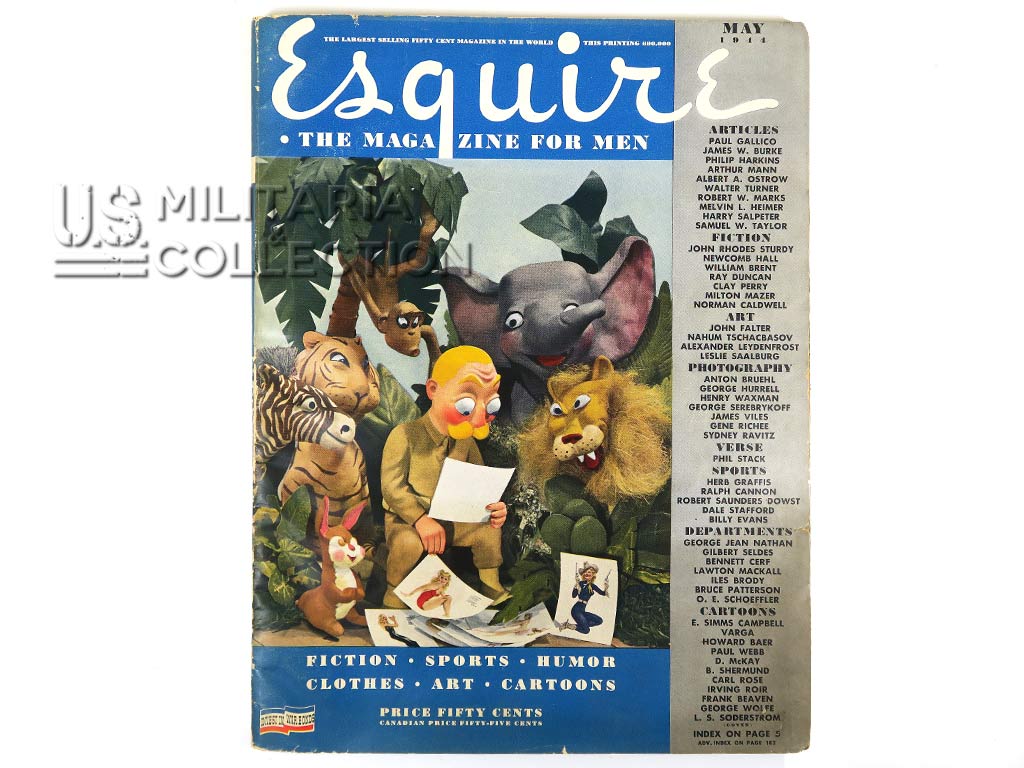 Magazine Esquire, mai 1944 avec affiche pin-up
