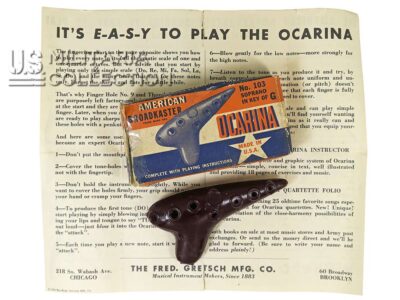 Ocarina Gretsch US Army WW2 avec notice