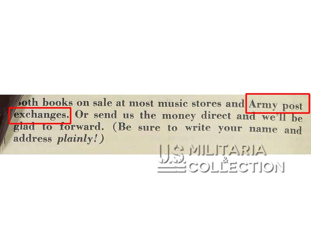 Notice Ocarina US Army mention PX