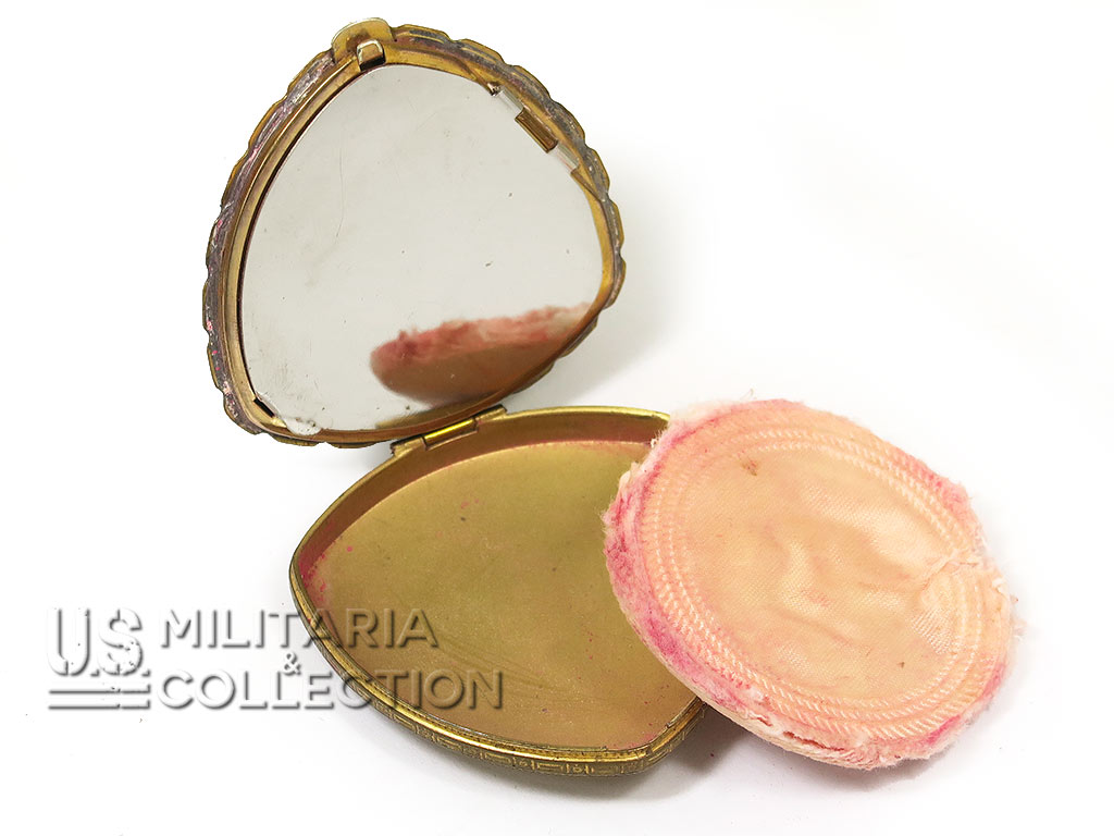 Miroir et houppette poudrier US Navy