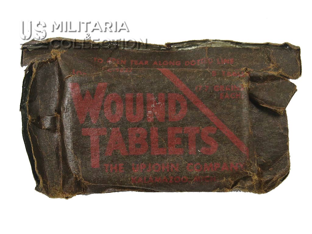 Paquet de sulfadiazine US Wound Tablets Upjohn WW2